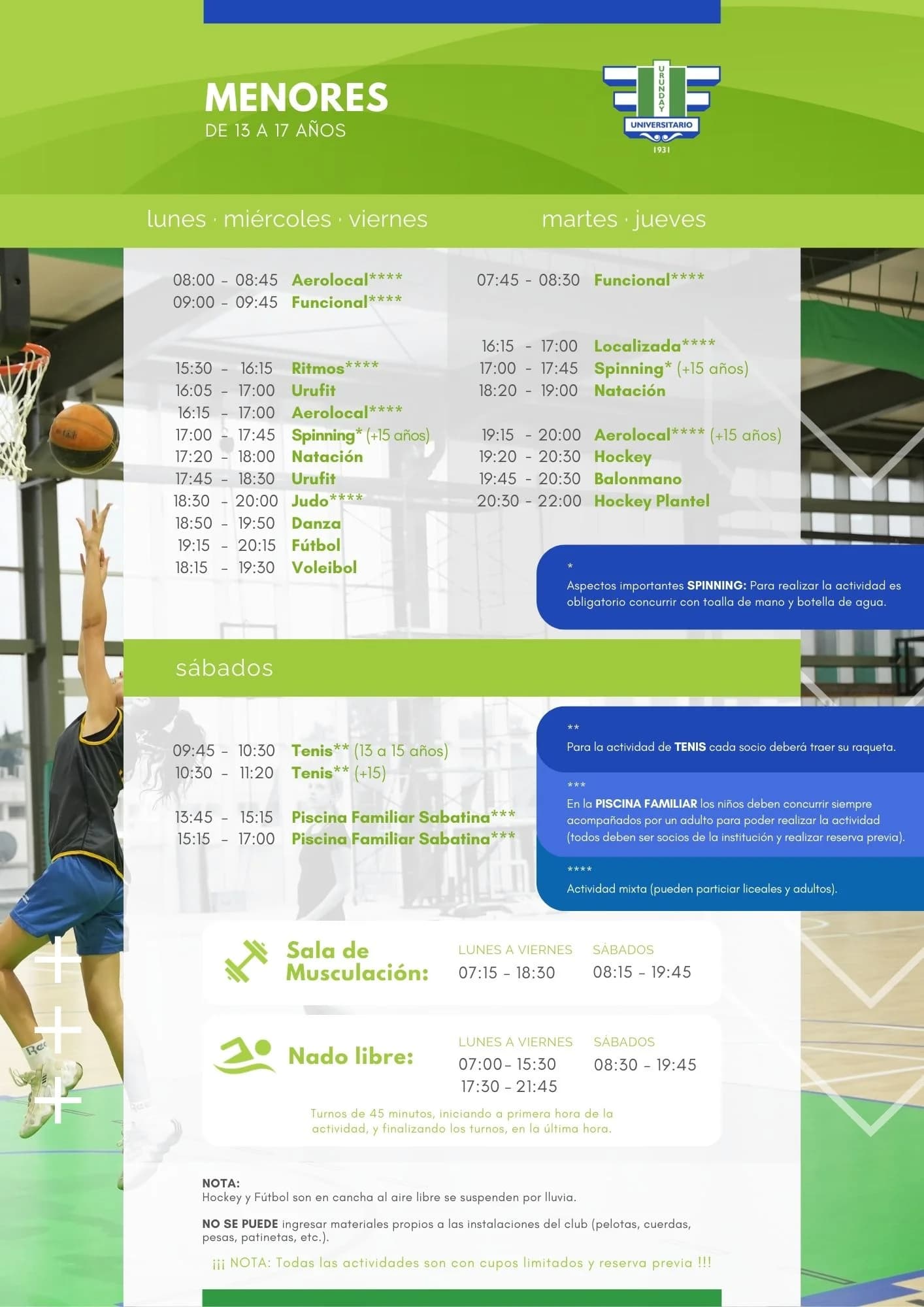 Horarios 6
